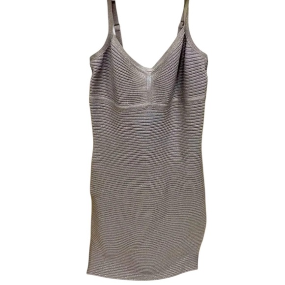 Guess Marciano - Lavender Purple and Gold Bodycon Midi Dress - Picture 1 of 12
